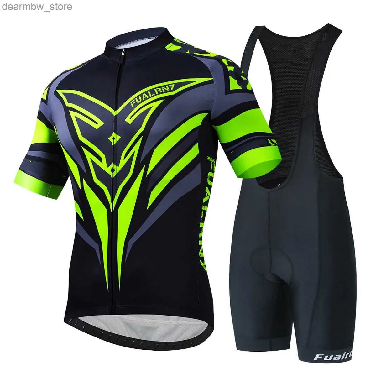 Maglia ciclistica set Fualrny Pro Cicling Jersey Set Summer Cycling Abbigliamento MTB Bike Vestiti uniforme Maillot Ropa Ciclismo Man Cycling Bicyc Suit L48