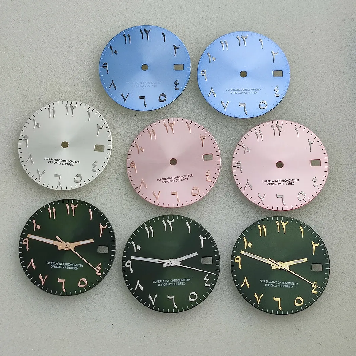 Silver Pink Watch Dial Rose Gold Black Watch Accessories