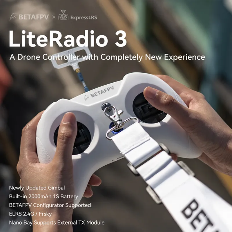 BETAFPV LiteRadio 2 SE Transmitter - Frsky D16 RC Controller For FPV Drones & Simulators