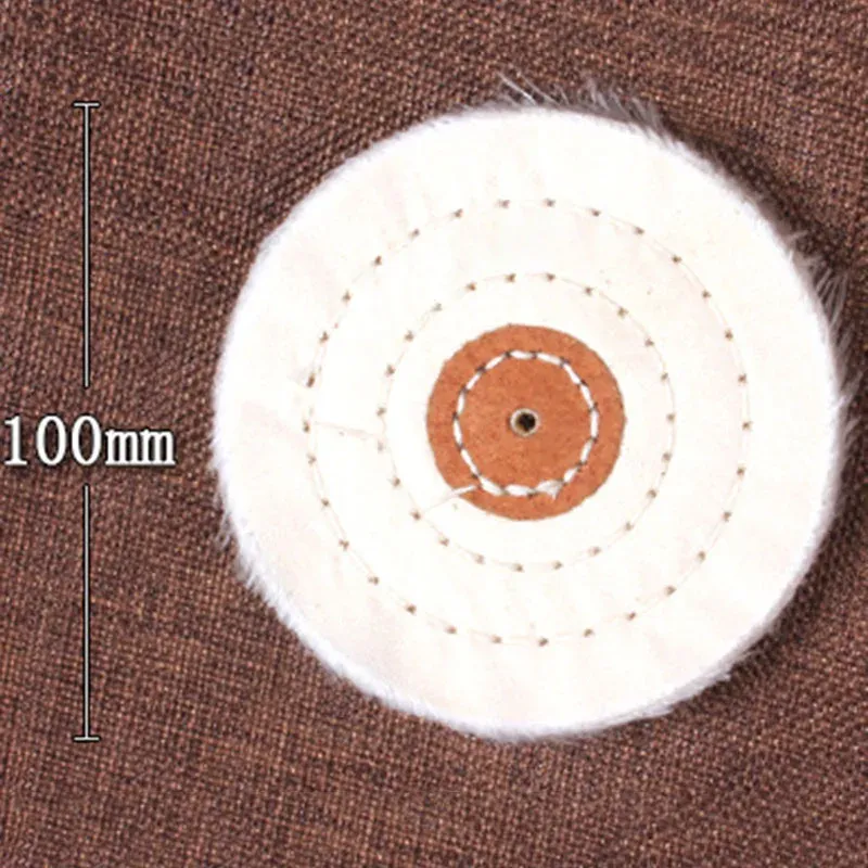 Tygpoleringshjul Arbor Buffer Polish Grinder Pad Mat White Polishing Pad Detaling LIXADEIRA Polijst Pads