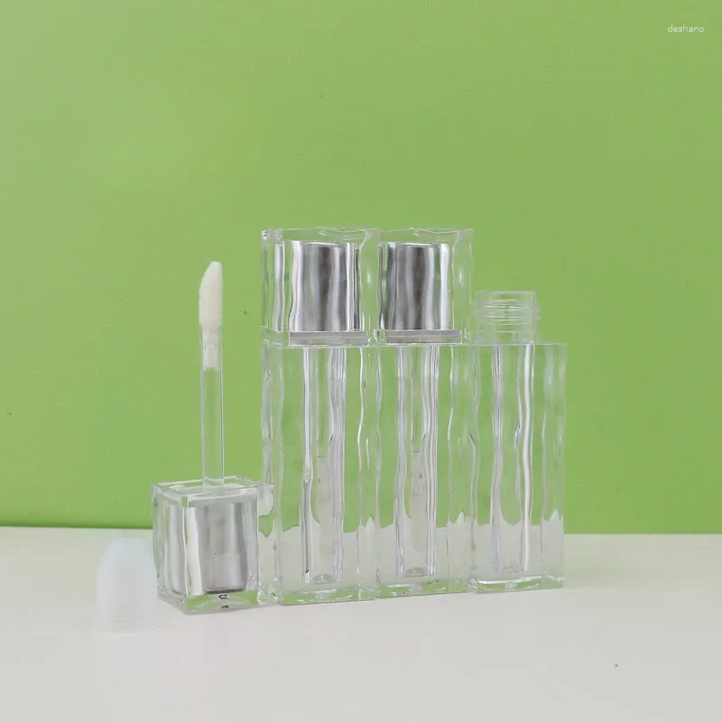 収納ボトルスクエア透明なリップグロス補充可能ボトル3mlステインチューブ空のスポット化粧品包装材料プラスチック容器