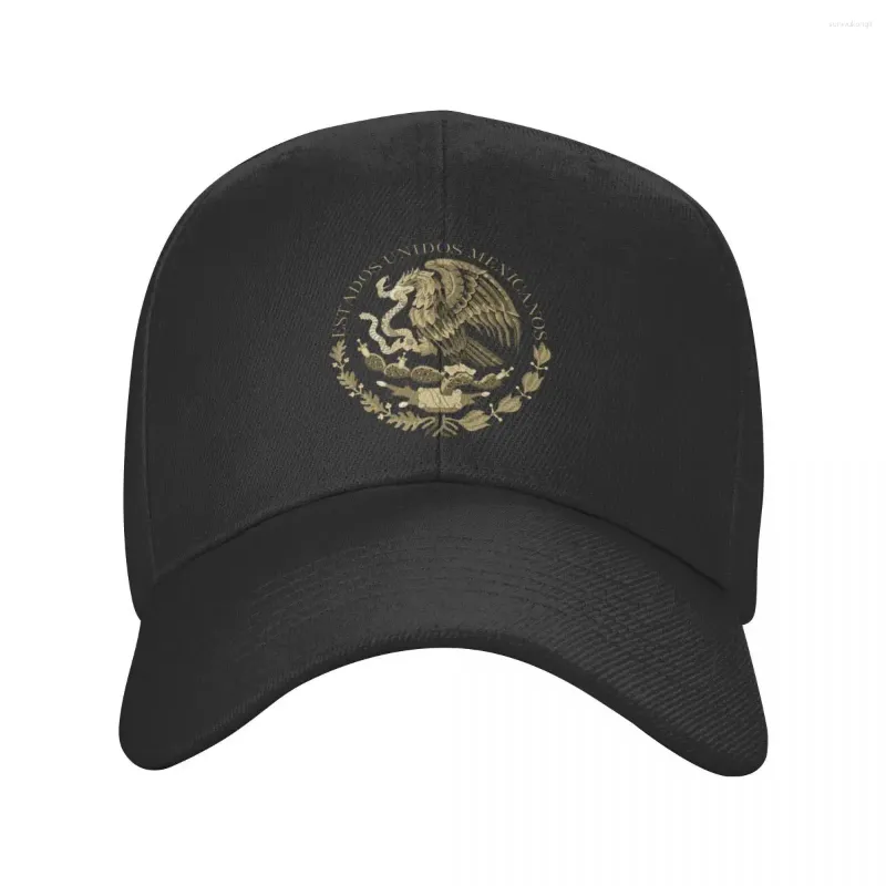 Top kapaklar özel armaları Meksika Beyzbol Kapağı Erkekler İçin Kadınlar Kadın Nefes Alabilir Meksika Bayrak Seal Dad Hat Açık Snapback