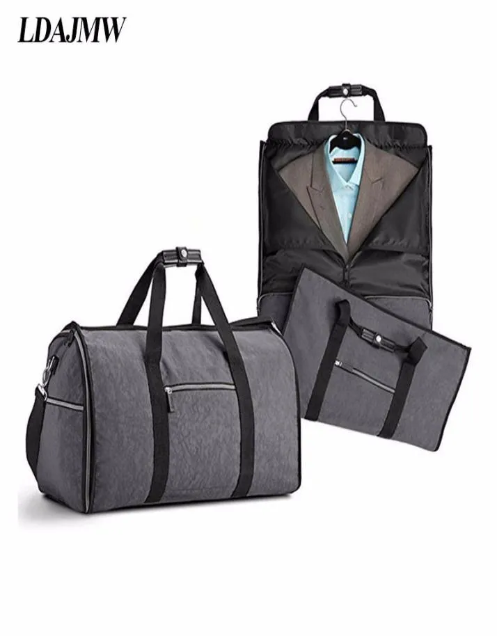 Largecapacity dobrável traje impermeável Bolsa de viagem Multifunction Roupas de bolsa de viagem Men039s Camisa Organização de terno869505050505050