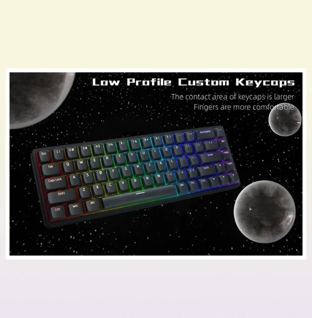 Klavyeler PBT Özel Düşük Profil Anahtar Kapakları 117 Keys xvx Horizon 60 65 75 100 Kiraz Gaterion MX Anahtarlar Oyun Klavyesi 221021258189