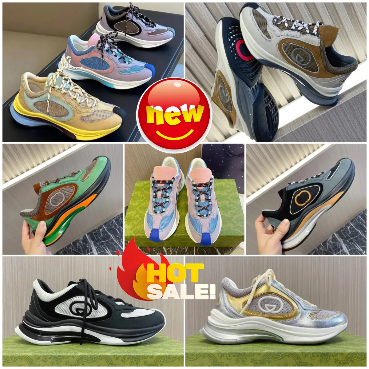 Designer Shoes Sneakers Luxury Shoes Women Men Mesh Breath Sports Casual Shoes Sole Top Quality Trainers Running Shoes 36-45