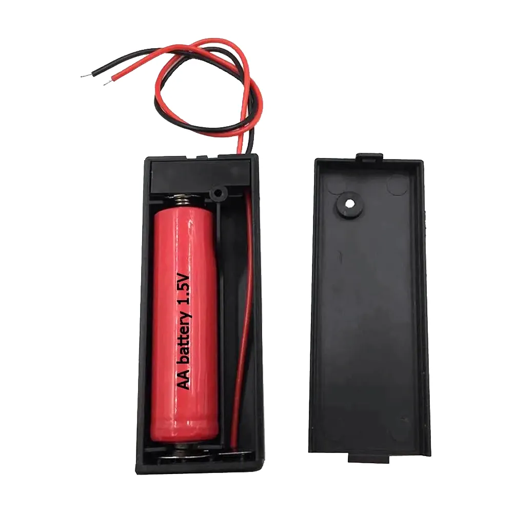 LampVPath 40 Pack – 9V Battery Holder With On/Off Switch & Leads, Plastic Case For Electronics Projects