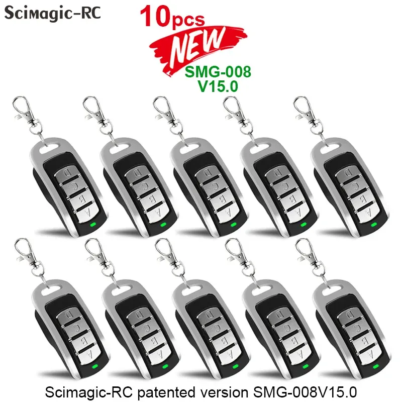 Anneaux 10pcs multifréquence 280 MHz à 868 MHz Porte de garage Porte télécommandée Duplicator Keychain Ouvre-commandes 433 MHz Clone