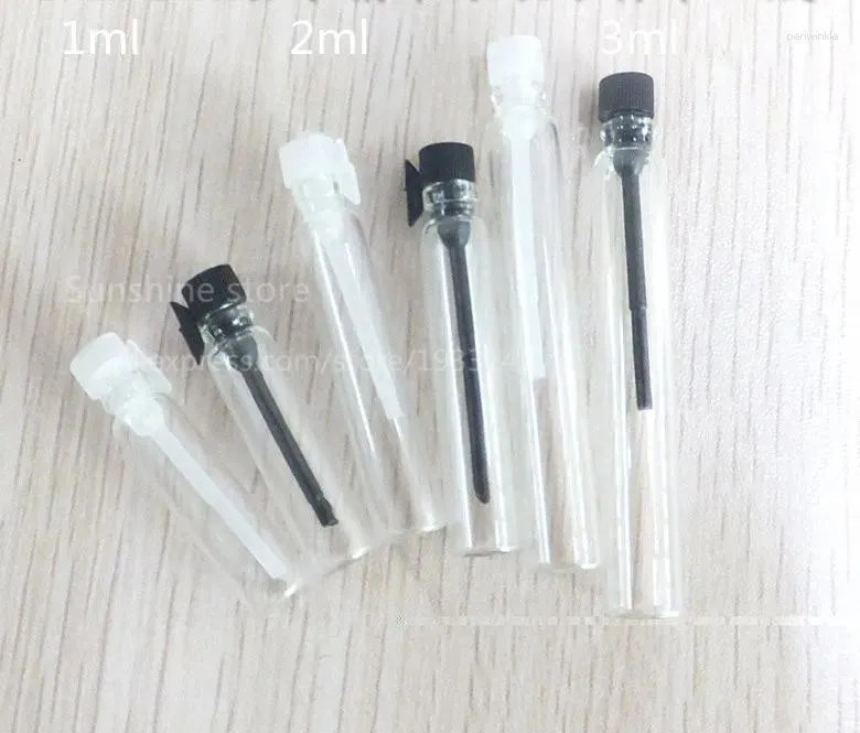 Speicherflaschen 3000pcs/Los 1ml Mini -Reiseglas -Parfümflasche für ätherische Öle