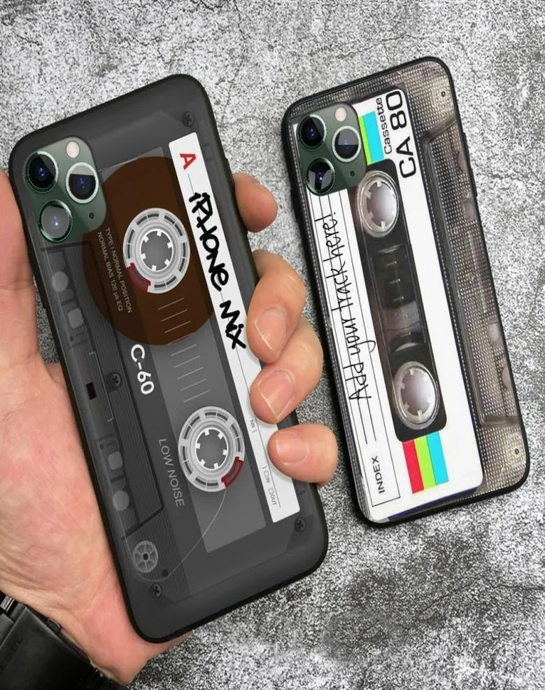 Vintage Cassette Tape Retro Style Case för iPhone SE 6 6S 7 8 Plus X XR XS 11 12 Pro Max Soft Silicone Phone Case Cover Shell4819887