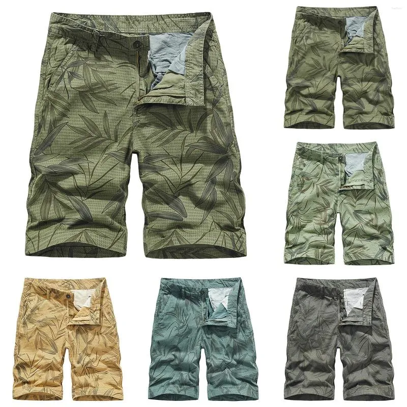 Camuflagem de shorts masculinos Camuflagem masculina Ponta de trabalho Ginout ginástica ginástica Vôlei esportes de vôlei de cinco pontos grandes