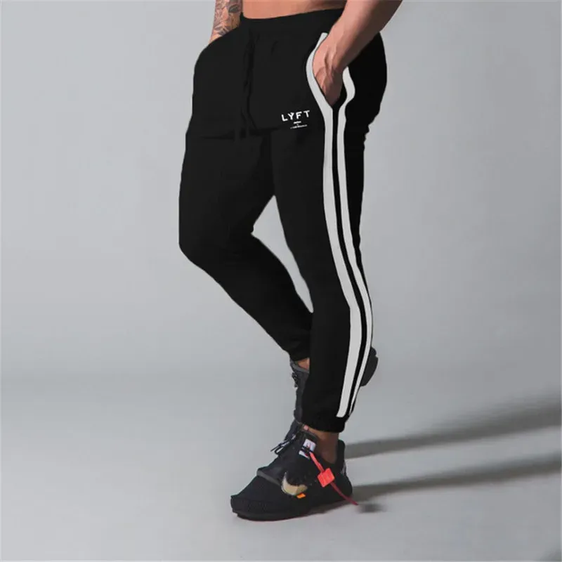 Pantolon Gym Sıska Jogger Pantolon Erkekler Sweatpants Fitness Vücut Geliştirme Eğitim Track Pantolon Spor Giyim Erkek Pamuk Jogging Pantolon