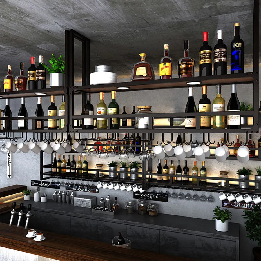 Kitchen Houses Industrial Metal Bar Cabinet Modern Square Wine Rack For  Living Room, Patio, Commercial Furniture From Homepro9, $5,142.4 |  DHgate.Com, image size:900x900