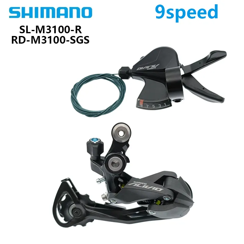 Shimano Alivio M3100 Groupset 9 Speed Kit Mtb Bicycle Trigger Shifter Lever M3100 SGS 2 824 DHgate