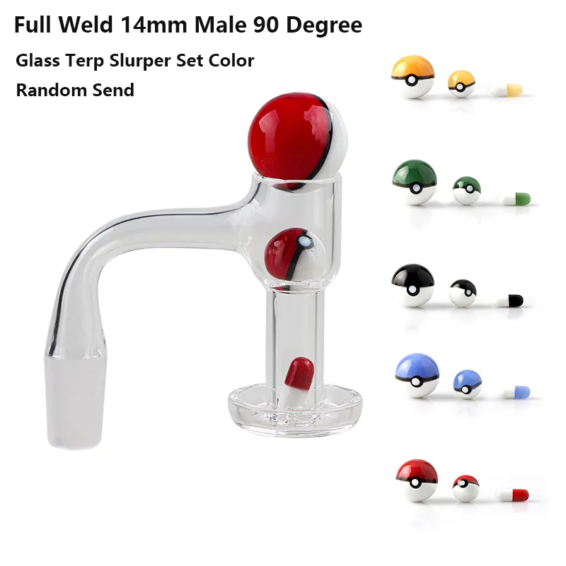 Sbaughele senza soluzione di continuità completamente saldatura a fumo Terp SlUrper Blender Spin Bange da 10 mm da 14 mm per bordo smusso maschile per le piattaforme di bong