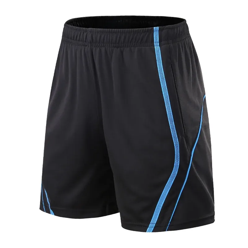 Shorts Men Tennis Shorts Pocket Badminton Allenamento Shorts rapido Shorts per palestra casual Fitness Black Shorts Sports maschi