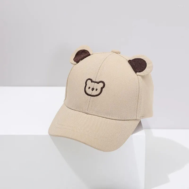 Boll Caps Cartoon Bear Sun Hats Trendy Cotton Sunscreen Snapback Hat Large Eaves Baseball Cap