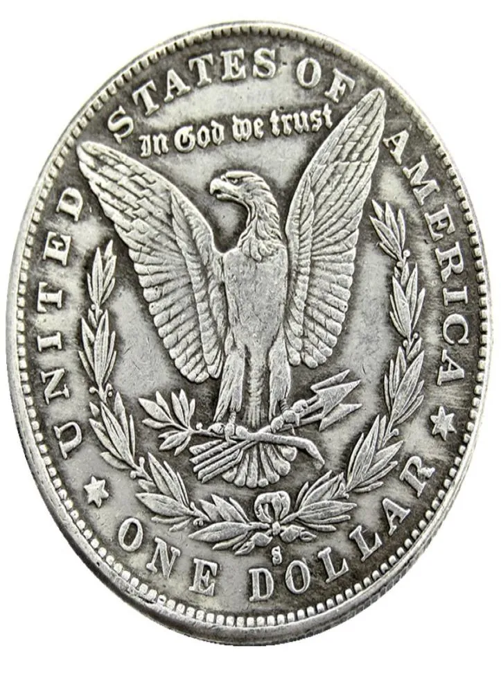 US 28sts Morgan Dollars 18781921quotsquot olika datum Mintmark Craft Silver Plated Copy Coins Metal Dies Manufacturing2669291