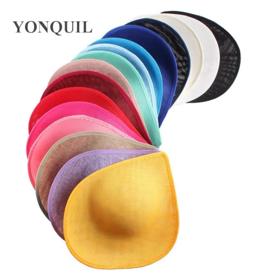 30cmハートシェイプ魅力的なベース3colors模倣シナマイハットブライダルウェディングヘアアクセサリーdiyロイヤルアスコットハットパーティー帽子4749294