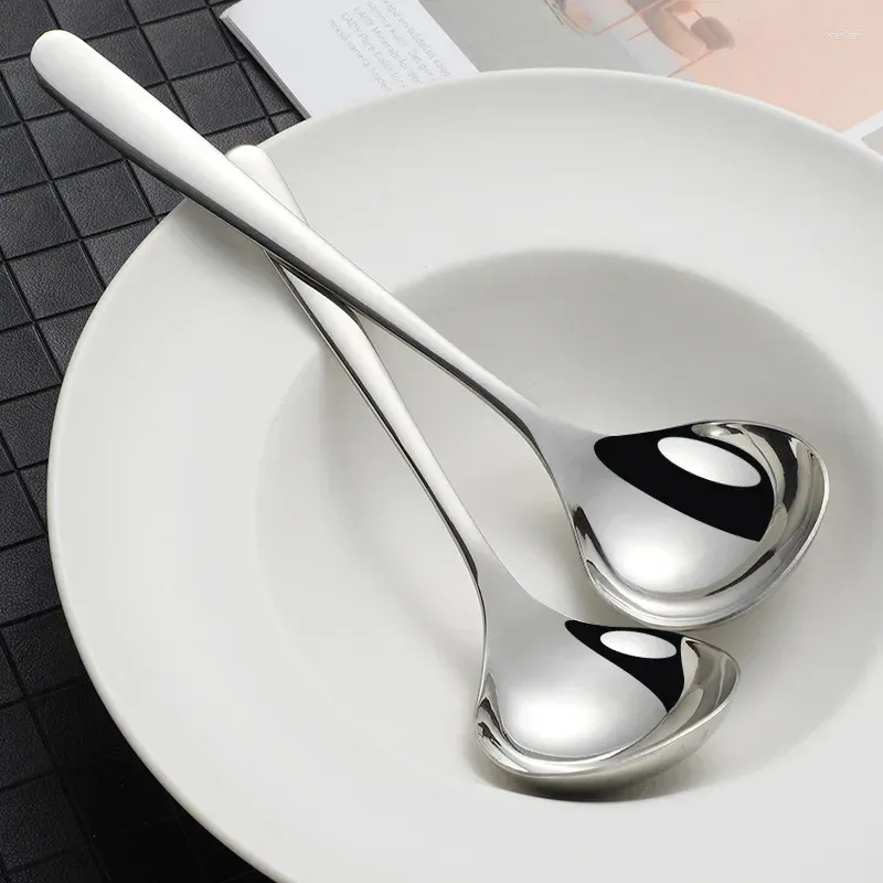 Spoons Korean 304 Stainless Steel Soup Spoon Thickened Shell House Oil Sauce Japanese Ramen