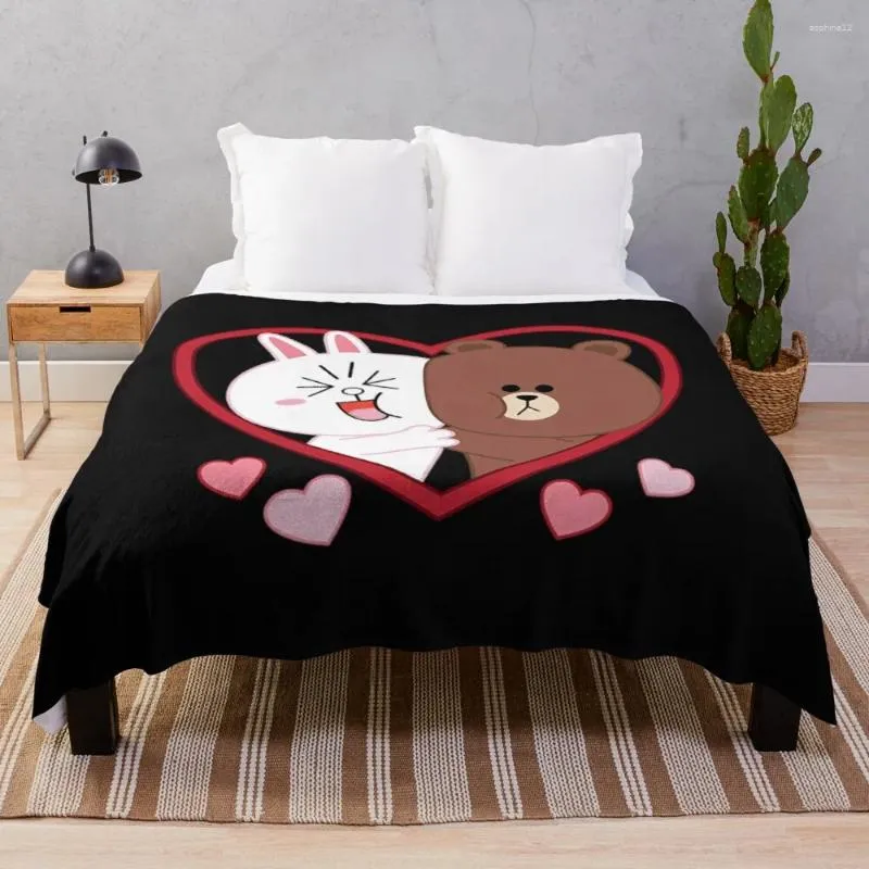 Couvertures marron cony t-shirtbrown hug Throw Throw