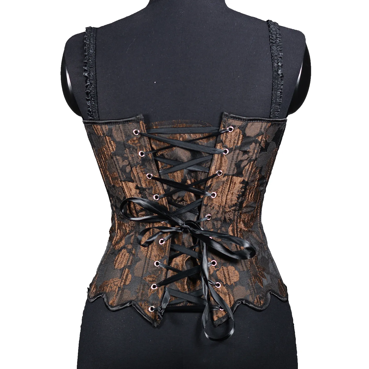 Women's Overbust Victorian Corset Top - Lace Up, Plastic Boning, Plus Size, For Cosplay, Weddings, Costume