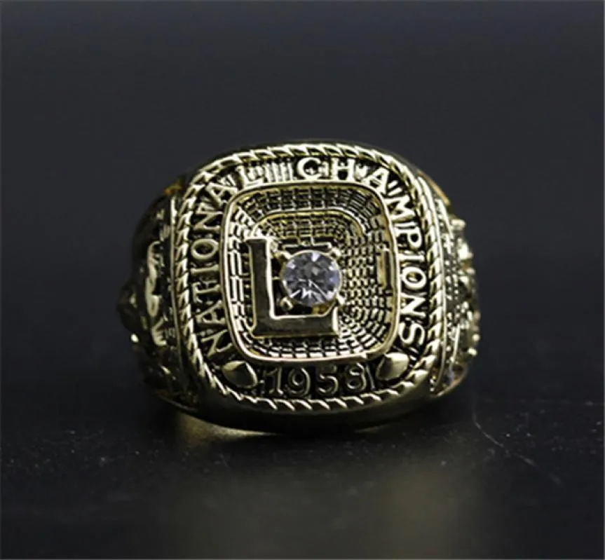 1958 LSU Tigers College Football Championship Ring Fans Sammlung Souvenirs Vater039s Day Geschenkgeburtstagsgeschenk9954597