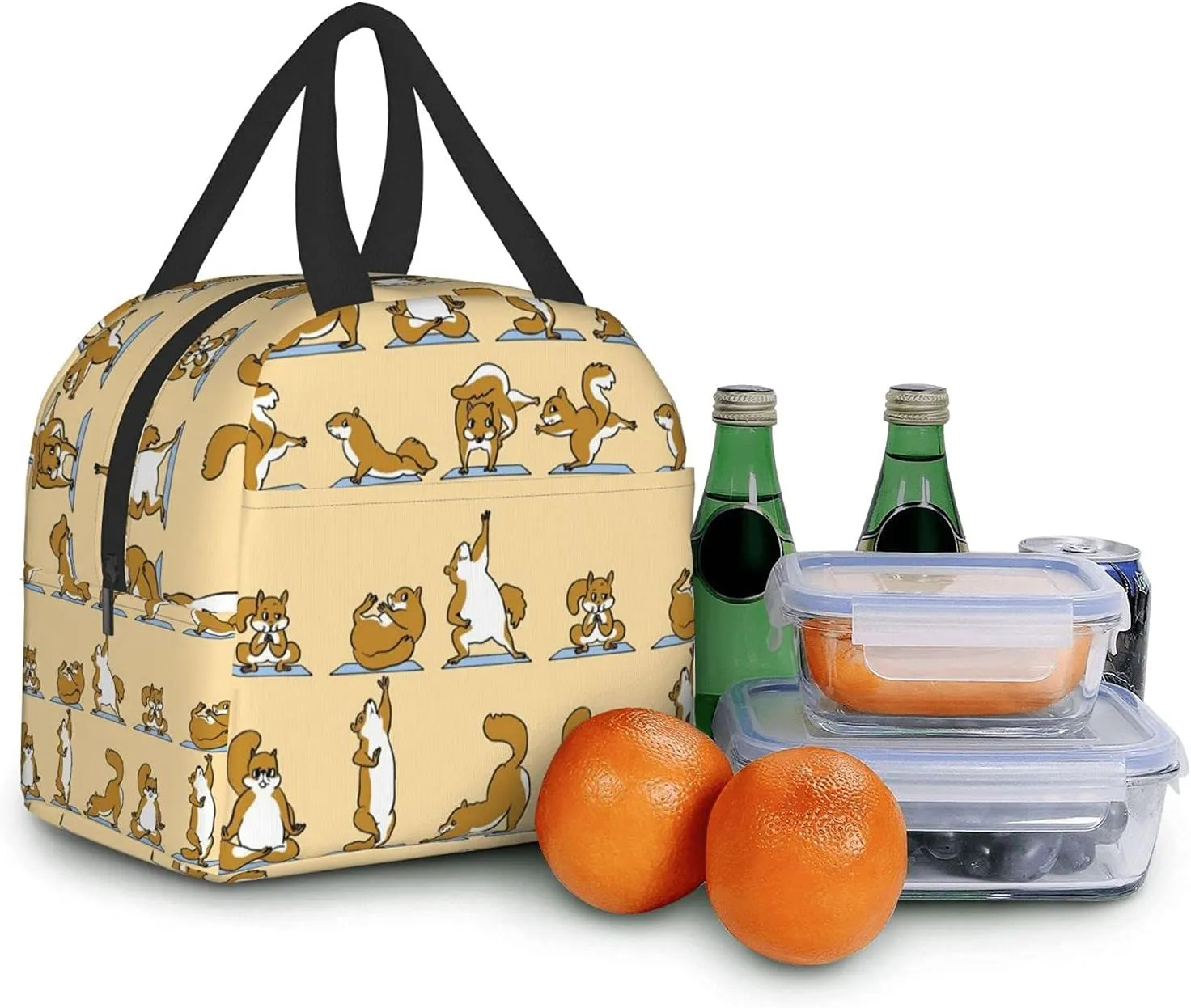 Sacchetto il pranzo di yoga di yoga simpatico la borsa da raffreddamento da donna da donna pranzo isolato pranzo pranzo pranzo picnic la pesca in spiaggia