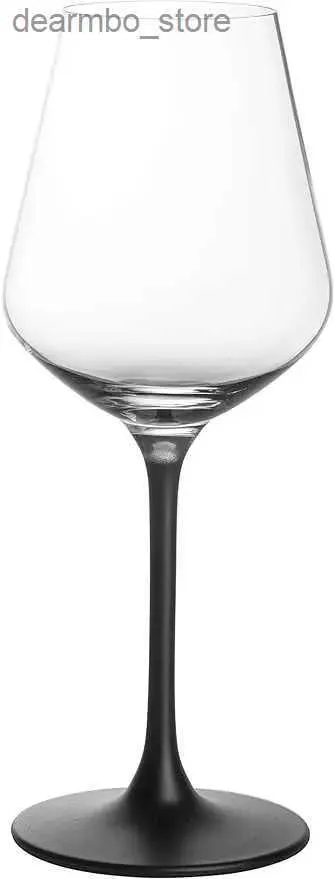 Wine Glasses Manufacture Rock Red oblet Set of 4 Crystal Wine lasses in Excitin Black Dishwasher Safe 23 4 cm L49