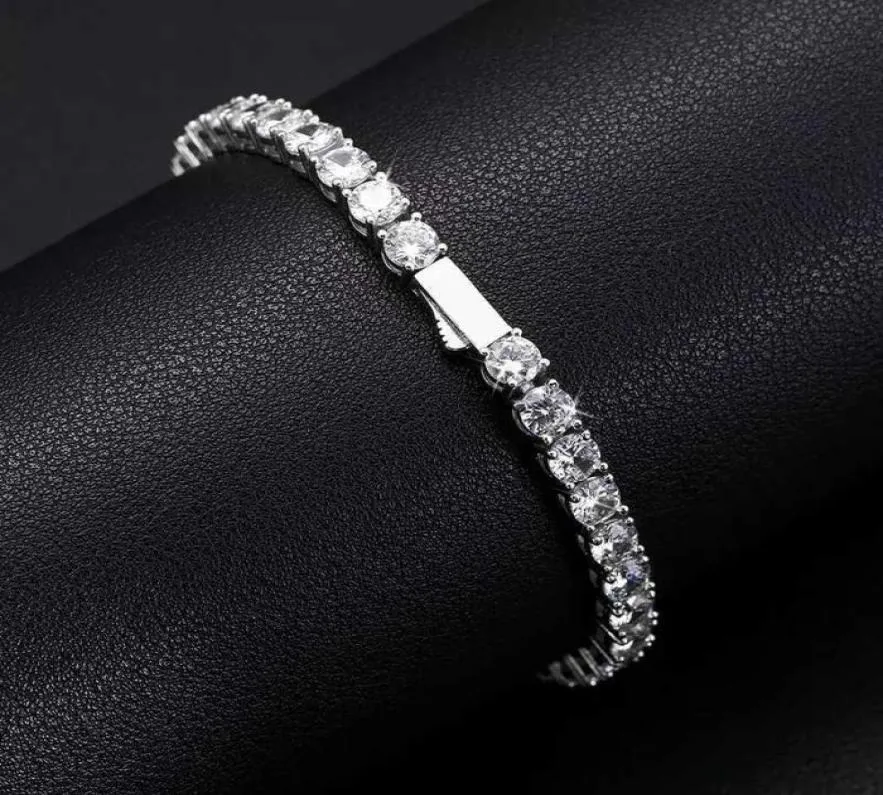 Nuovo arrivo Women Jewelry VVS Moissanite Diamond Cluster Bracciale da tennis Ized Lab Grown Diamond Tennis Bracelet4998167