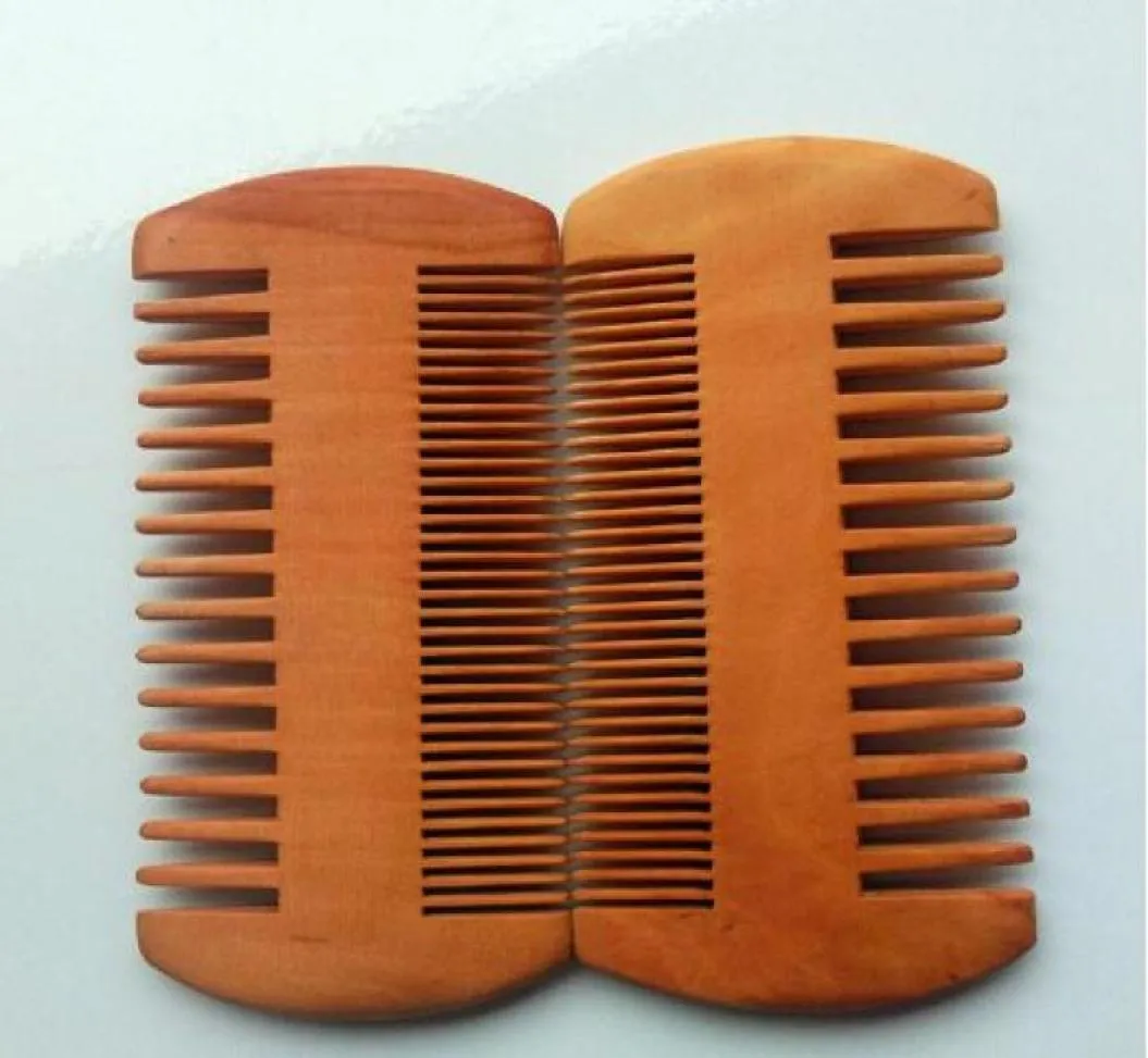 Pocket Wooden Beard Comb Double Sides Super Narrow Thick Wood Combs Pente Madeira Lice Pet Hair Tool XB15457129