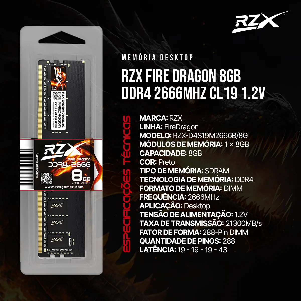 DHgate.com:RZX DDR4 8GB 2666MHz CL19 Desktop Memory: Boost Your PCs ...