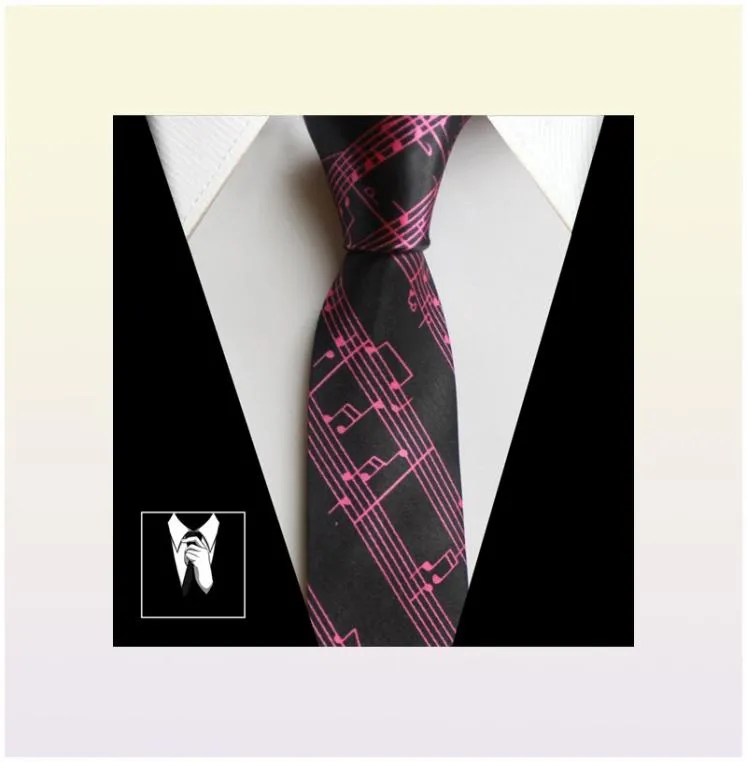 Fashion Slim Tie Music Piano Étudiant Coup Ties Cadeaux pour hommes Musique de papillon Butterfly Tie2657343