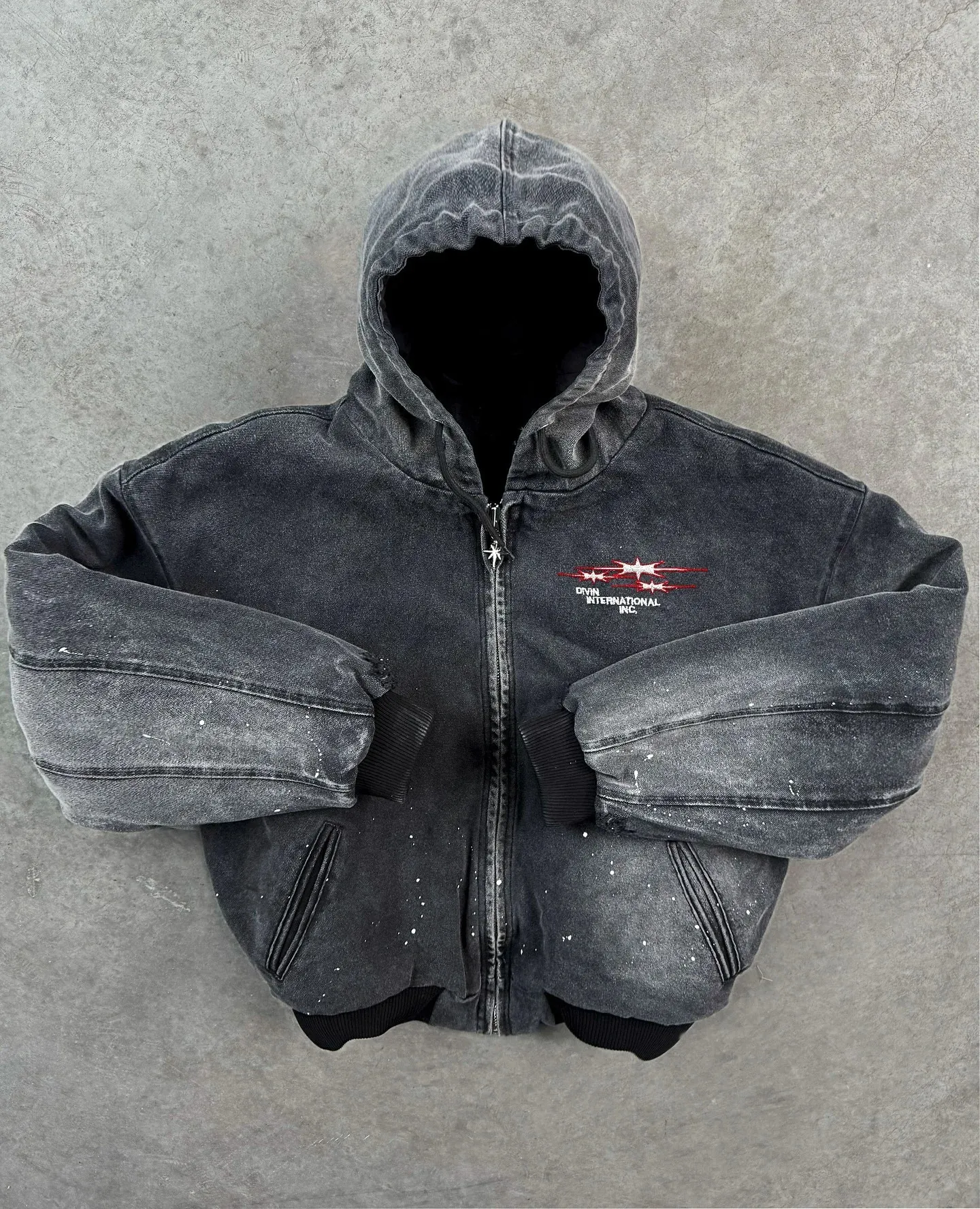 Vintage Divin Washed Y2K Zipper Vintage Zip Up Hoodie For Vintage Divin Washed Y2K Zipper Vintage Zip Up Hoodie For