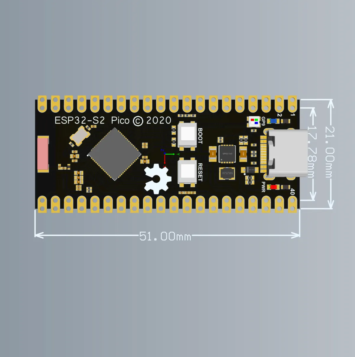 Compact Microcontroller Development Board With Integrated Wi Fi, 4MB ...