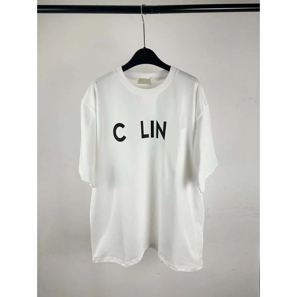 CL Home High Edition 2023 Classic Chest Letter Print Short Sleeve T-shirt eenvoudige veelzijdige korte mouw