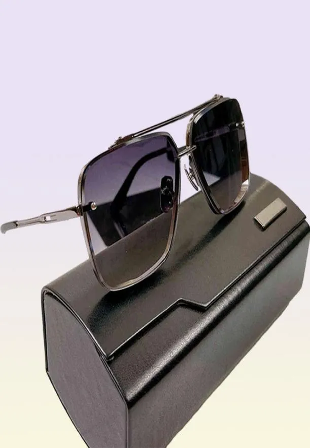Een DTS121 Designer zonnebril voor vrouwen AAAAA Shield Pure Titanium Sol Male grote UV Top Hoge kwaliteit Origineel merk SP9129029