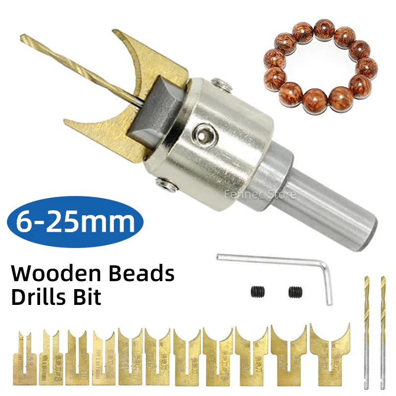 6-25mm Wooden Bead Making Drill Bit Set: Woodworking Milling