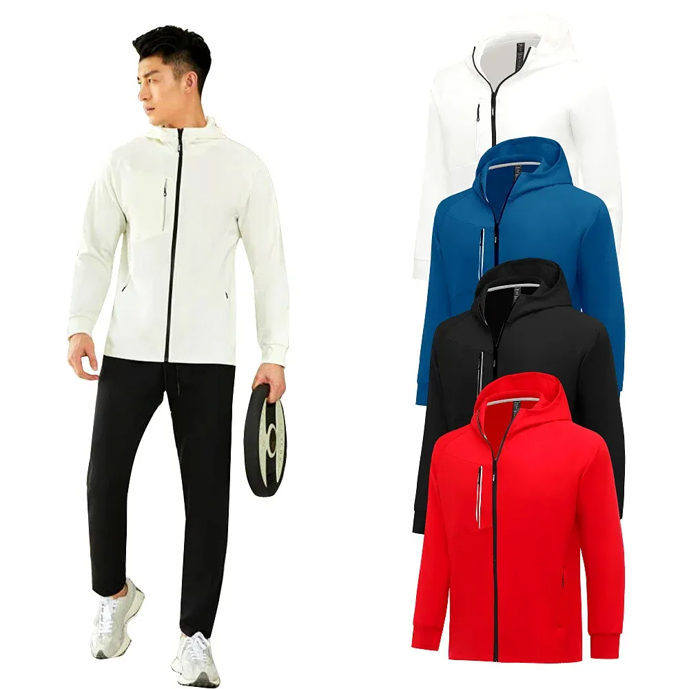 Jackets Winter Männer Hoodies Fitnesssport Training Fitness Bodybuilding Sweatshirt Outdoor Sportswear Männliche Kapuze -Jacke MMA Trockene Passform