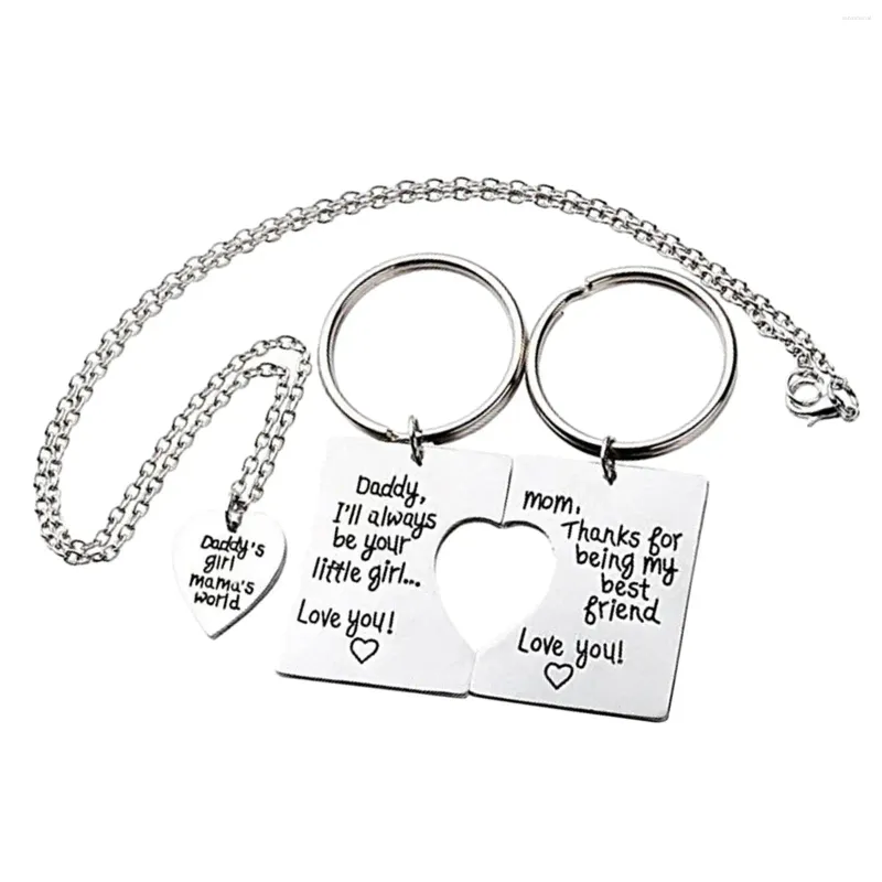 Hanger kettingen Daddy's meisje mama's World Birthday Gifts Familie vriendschap Fashion hart ketting voor zoon zus vader dochter moeder