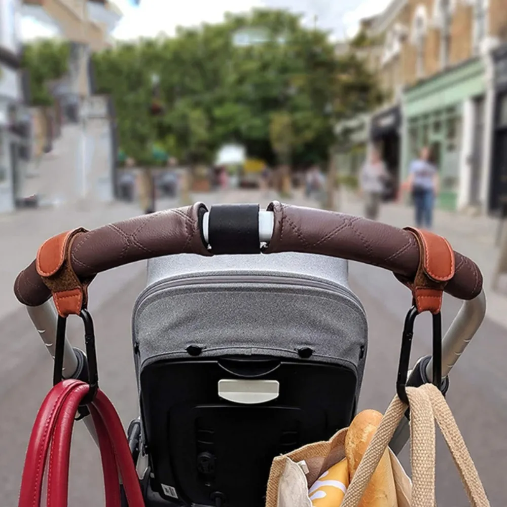 2 Pcs Stroller Hooks Carabiner Clips To Hang Mom Diaper, Purse