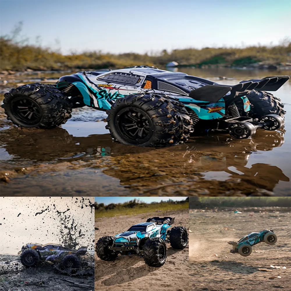 SCY 16101PRO 16102PRO 1:16 70 km/h 4WD RC samochód z reflektorami LED Remote Control Cars Monster Drift Monster Truck dla zabawek dla dzieci