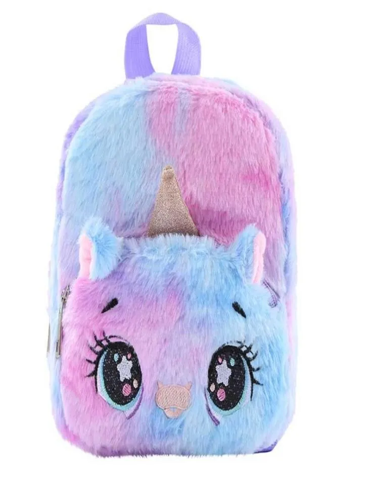 3D Plush Backpacks رياض الأطفال الرسوم المتحركة Cartoon Backpack حقيبة مدرسية لطيفة الفتيات Boys Backpacks Baby Bag 27615687