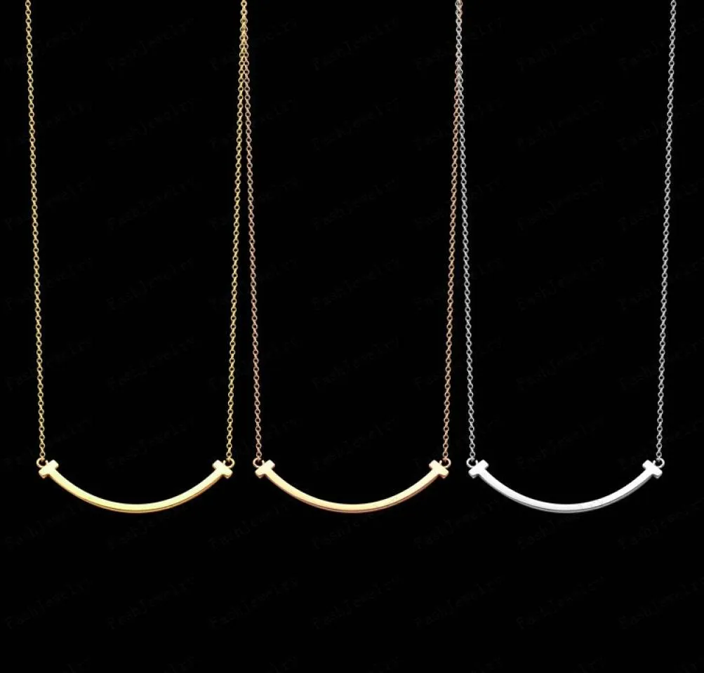 Necklace di lusso Donne in acciaio inossidabile coppia diamante a pendente designer gioielli per il collo regali di Natale per donne accessori all'ingrosso con box2709015