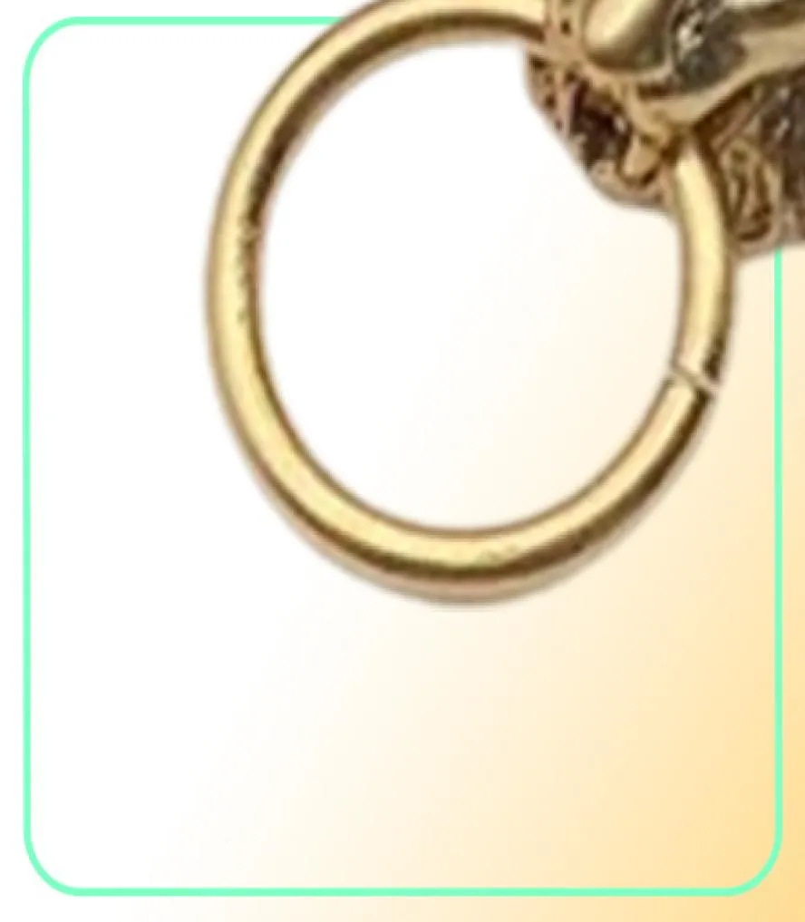 Retro Designer Lion Head Charm Earrings Stud Luxury Brand Earring har stämpel för Women Lady Party Wedding Lovers Gift Smycken med3953981