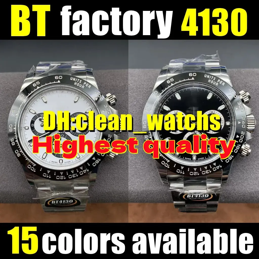 BT Factory Mens Watch 40-12,2 мм 4130 Полностью автоматическое механическое движение ГРМА