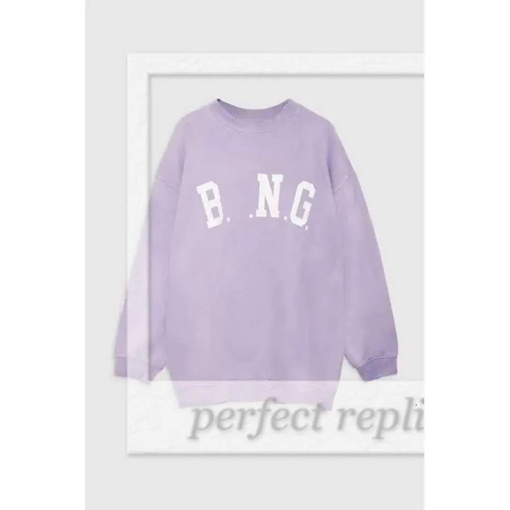 Bing Women Designer Fashion Classic Cotton Sweatshirt Sweat-shirt Nouvelle lettre brodée Pull en toison lâche Sweat à capuche rond AB HOODIE 915