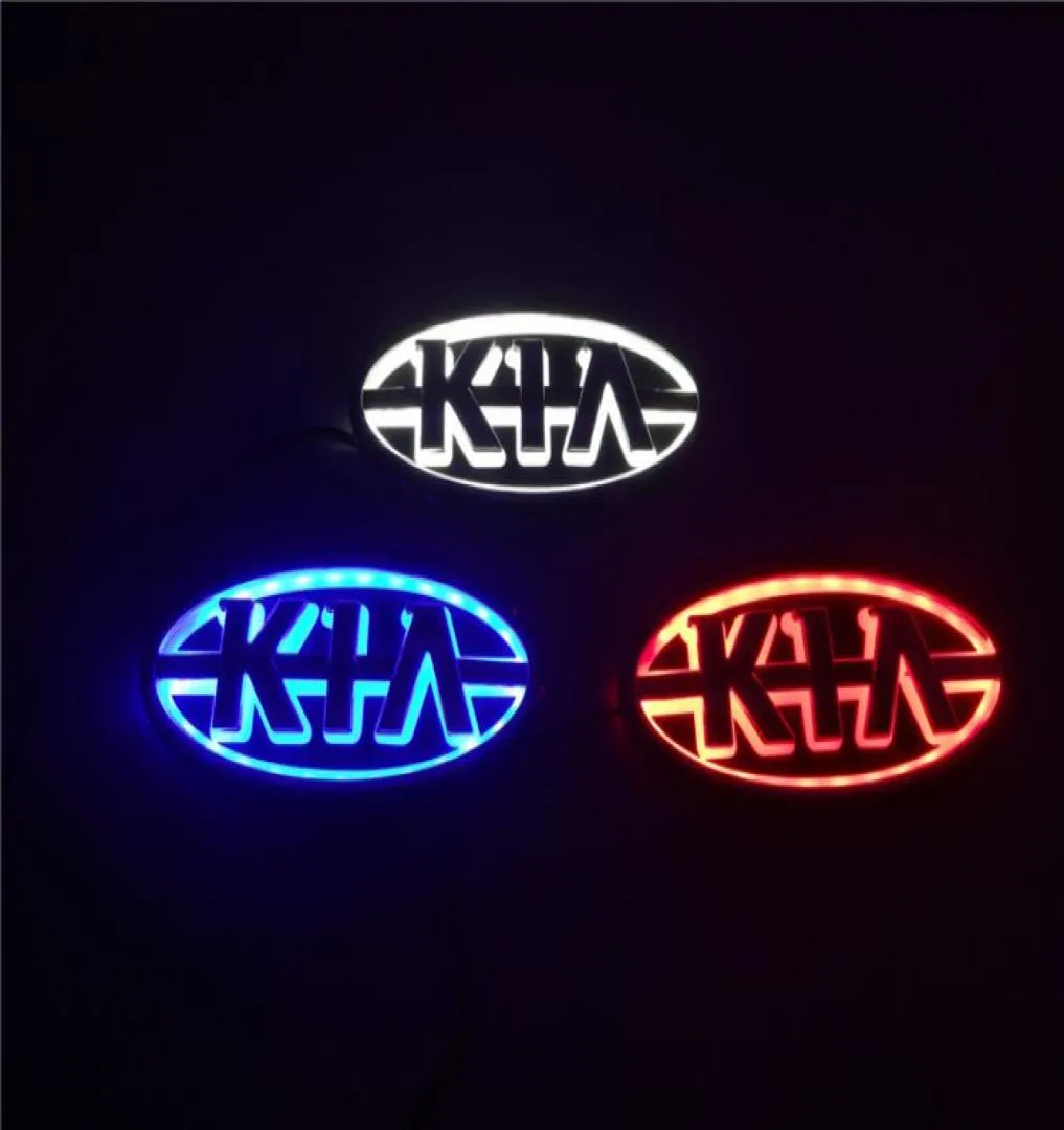 Bilstyling 119cm62cm 5d bakre märke glödlampa emblem logotyp led lätt klistermärke lampa för kia k5sorentosoulforteceratoSportagerio5811449