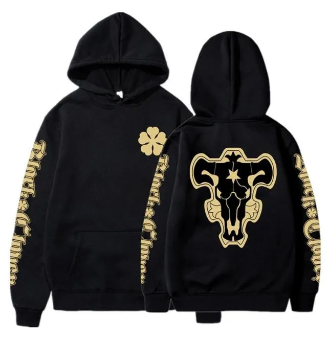Anime Black Clover Black Bulls Squad Emblem Hoodies Yami Asta Magic Knights Sweatshirts Tops Pullovers Sudadera FELPA Moletom 22086356336