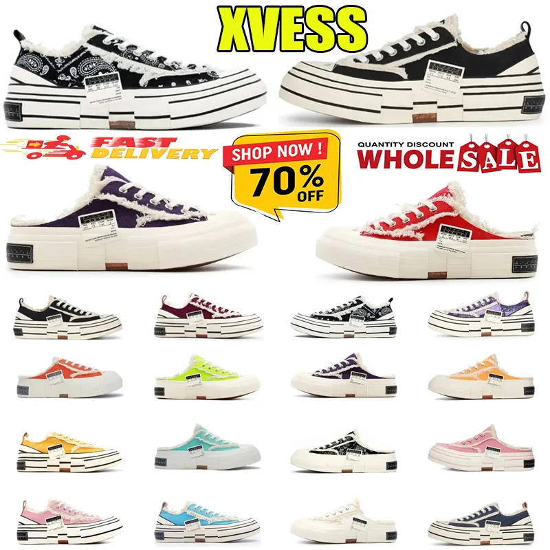 Slippers XVessel G.O.P.Lows Chaussures décontractées Vas Mens Chaussures Vulcanisé Lace Up Sneakers Femmes Ouver