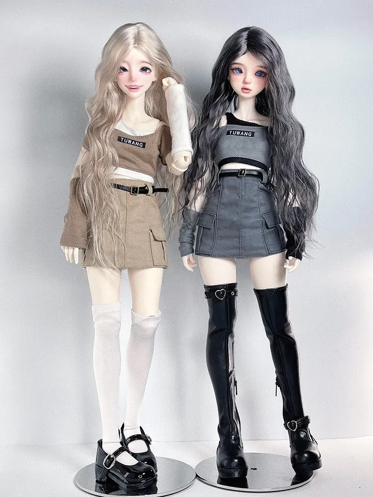 Nueva llegada (1/4 ropa de muñeca BJD) Falda corta de camisetas y ropa de trabajo para 1/4 accesorios de muñecas MSD SD MSD